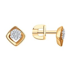 Серьги из золота с бриллиантами (Арт.1022256)
