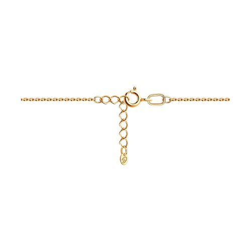 Браслет из золочёного серебра с аметистами и фианитами (Арт.93-350-02061-2)