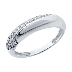Кольцо из серебра с фианитами (Арт.94-110-02068-1)