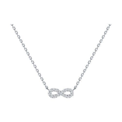 Колье из белого золота с бриллиантами (Арт.1070332-3)