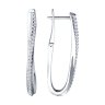 Серьги из серебра с фианитами (Арт.94-120-02076-1)