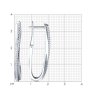 Серьги из серебра с фианитами (Арт.94-120-02076-1)