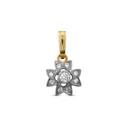 Кулон из золота с бриллиантом Русские Самоцветы (Арт.00122)