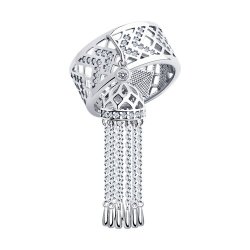 Кольцо из серебра с фианитами (Арт.94013902)