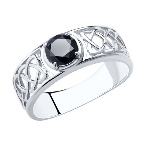 Кольцо из серебра с фианитом (Арт.94-110-00956-1)