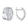 Серьги из серебра с алмазной гранью (Арт.94-120-00638-1)