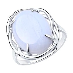 Кольцо из серебра с агатом (Арт.94-310-00912-1)