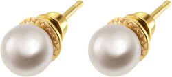 Серьги из серебра с жемчугом (Арт.aas-13-8-1-g)