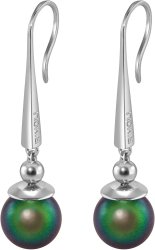 Серьги из серебра с жемчугом (Арт.aas-16-10-25-s)