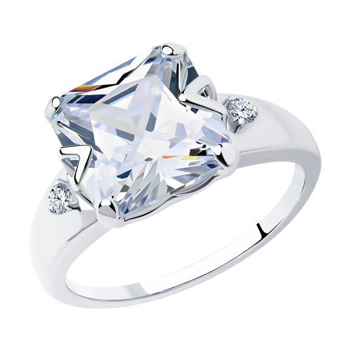 Кольцо из серебра с фианитами (Арт.94012079)