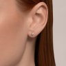 Серьги из белого золота с бриллиантами (Арт.9020061-36)