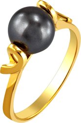 Кольцо из ювелирного сплава с жемчугом (Арт.al0424bro056)