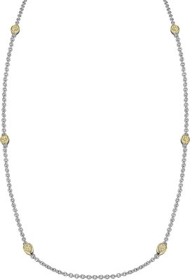 Ожерелье из серебра с куб. цирконием (Арт.fao-1-56-g)