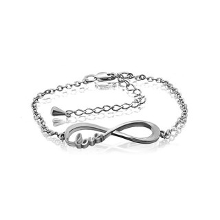 Браслет серебряный с фианитами «Infinity Love» Kabarovsky (арт.4-079-7900)