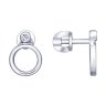 Серьги из серебра с фианитами (Арт.94022966)