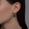 Серьги золотые пробы 585 с агатом (Арт.728885)