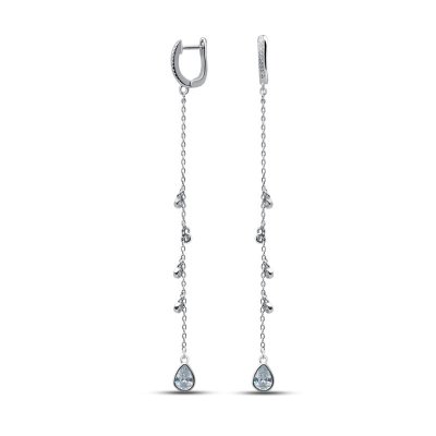 Серьги Серебряные крылья (Арт.021276183a_kubcirkonii)