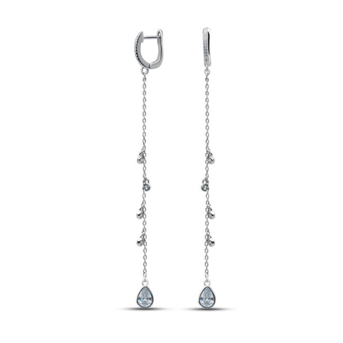 Серьги Серебряные крылья (Арт.021276183a_kubcirkonii)