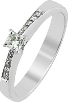 Кольцо из белого золота с бриллиантом (Арт.9063dtkog_0.15)