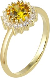 Кольцо из серебра с куб. цирконием (Арт.fer-1-5-g)