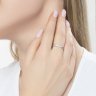Кольцо из комбинированного золота с бриллиантами (Арт.1014009-13)