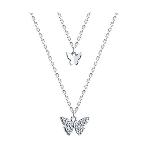 Колье из серебра с фианитами (Арт.94070705)