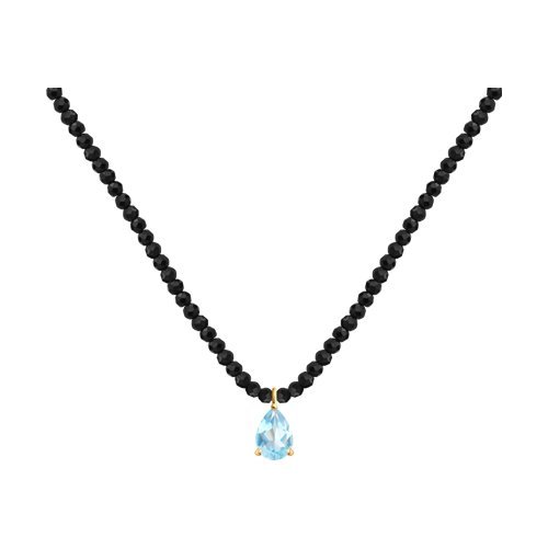 Колье золотое пробы 585 с топазом (Арт.770303)