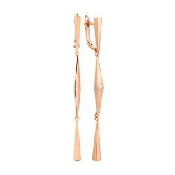 Серьги из серебра с фианитом (Арт.ss-e01810-x-g-w-x-x)