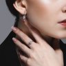Серьги из белого золота с бриллиантами (Арт.1021745)