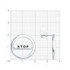 Серьги из серебра с эмалью «STOP» SOKOLOV (арт.94-122-02382-1)