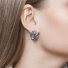 Серьги из чернёного серебра (Арт.95020032)
