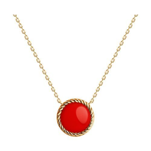 Колье из золочёного серебра (Арт.93-370-01563-2)
