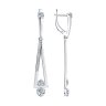 Серьги из серебра с фианитами (Арт.94-121-00414-1)