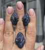 Серьги золото с бриллиантами и сапфирами «Blue Snake» MYJEWELS (арт.E28628C)