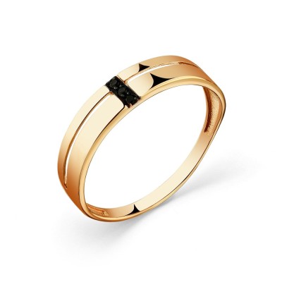 Кольцо с фианитом «Тонкая линия» золото 585 Carlin (арт.001-0651-0005-012)