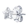 Серьга из серебра с фианитом (Арт.94170397)