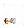 Серьга из золота с фианитом (Арт.51-127-02070-1)