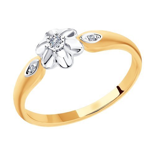 Кольцо из золота с бриллиантами (Арт.51-210-00242-1)