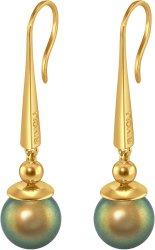 Серьги из серебра с жемчугом (Арт.aas-16-10-26-g)