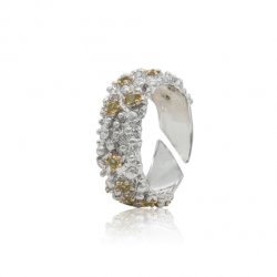 Серебряное кольцо BEAVERS с хризолитом 1894h