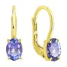Серьги из желтого золота с танзанитами (Арт.6024517-2)