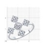 Кольцо из серебра с фианитами (Арт.94013048)