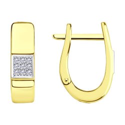 Серьги из желтого золота (Арт.53-220-01461-1)
