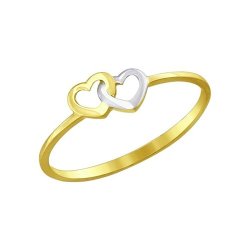 Кольцо из желтого золота (Арт.017128-2)