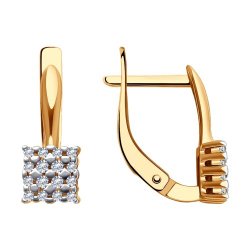 Серьги из золота с фианитами (Арт.0200131)