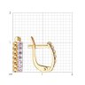 Серьги из золота с фианитами (Арт.027872)