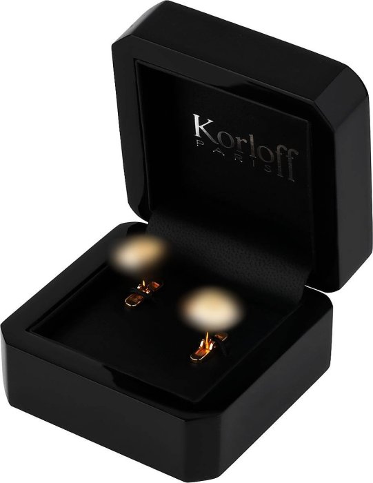 Запонки из белого золота с бриллиантом и жемчугом (Арт.kop1wg_1074n)