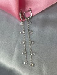 Серьги Серебряные крылья (Арт.021277543a_kubcirkonii)