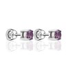 Серьги из золота с аметистом Русские Самоцветы (Арт.95622)