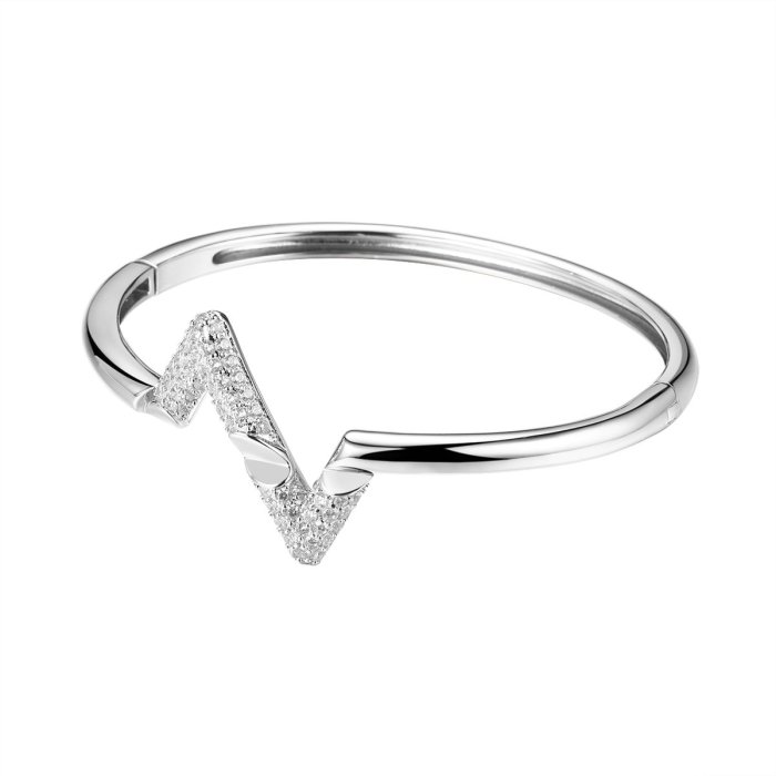 Браслет из серебра с фианитом (Арт.cz-b03596-x-w-x-x-w)